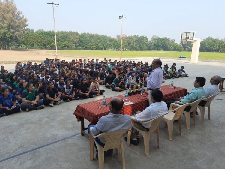 Hon'ble Vice-Chancellor Dr. Z. P. Patel inaugurated the 'Intercollegiate Basketball & Volleyball Tournament- 2023-24' of NAU Navsari on October 17, 2023. 