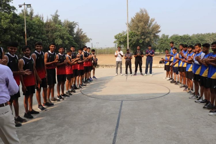 Hon'ble Vice-Chancellor Dr. Z. P. Patel inaugurated the 'Intercollegiate Basketball & Volleyball Tournament- 2023-24' of NAU Navsari on October 17, 2023. 