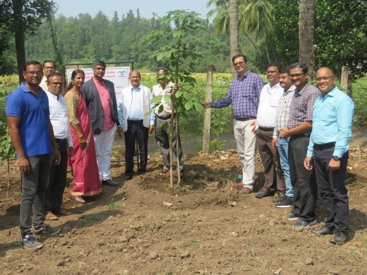 The 'Rubber Plantation Ceremony' held at Rambhas Farm, HMRS, Waghai on October 19, 2023, was graced by the esteemed presence of Hon’ble Vice-Chancellor Dr. Z. P. Patel. 