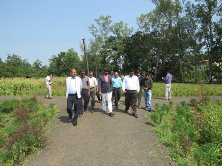 The 'Rubber Plantation Ceremony' held at Rambhas Farm, HMRS, Waghai on October 19, 2023, was graced by the esteemed presence of Hon’ble Vice-Chancellor Dr. Z. P. Patel. 