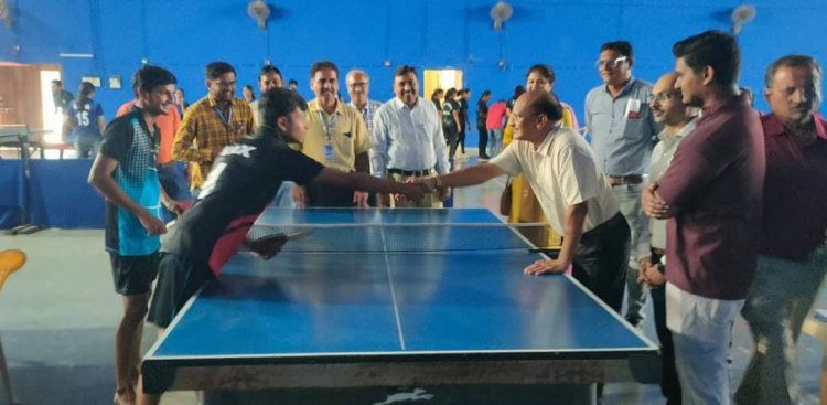 Hon'ble Vice-Chancellor Dr. Z. P. Patel inaugurated the 'Intercollegiate Table Tennis Tournament- 2023-24' of NAU Navsari on October 26, 2023. 