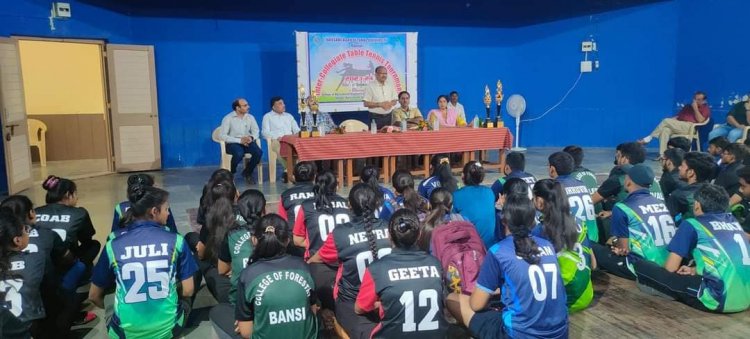 Hon'ble Vice-Chancellor Dr. Z. P. Patel inaugurated the 'Intercollegiate Table Tennis Tournament- 2023-24' of NAU Navsari on October 26, 2023. 