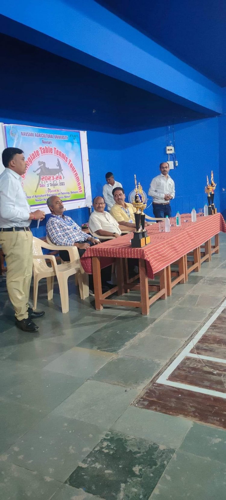 Hon'ble Vice-Chancellor Dr. Z. P. Patel inaugurated the 'Intercollegiate Table Tennis Tournament- 2023-24' of NAU Navsari on October 26, 2023. 