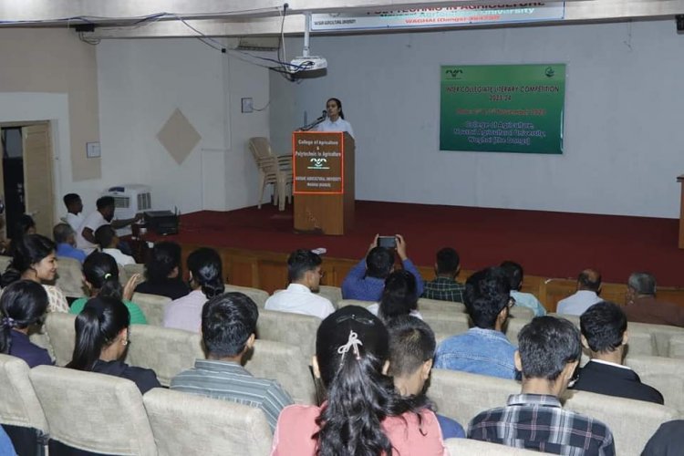 Hon’ble Vice-Chancellor Dr. Z. P. Patel inaugurated the Intercollegiate cultural and literary events competition (Gunjan 2023) of NAU Navsari, organized by College of Agriculture, Waghai 