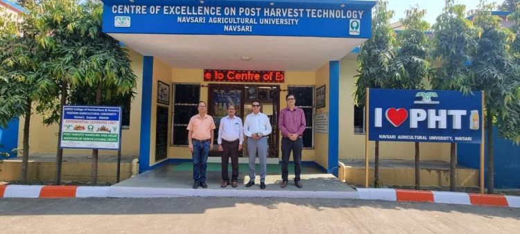 Shri A. K. Rakesh (IAS), Additional Chief Secretary, Agriculture, Farmers Welfare & Co-operation Department, Government of Gujarat visited various centers of NAU during his official visit to Navsari 