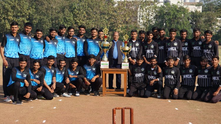 Hon’ble Vice Chancellor Dr. Z. P. Patel visited the playground of NAU for inspiring the players of NMCA and AABMI Cricket Teams just before the Final Match of the Inter Collegiate Cricket Tournament (2023-24) of NAU, Navsari on December 10, 2023.