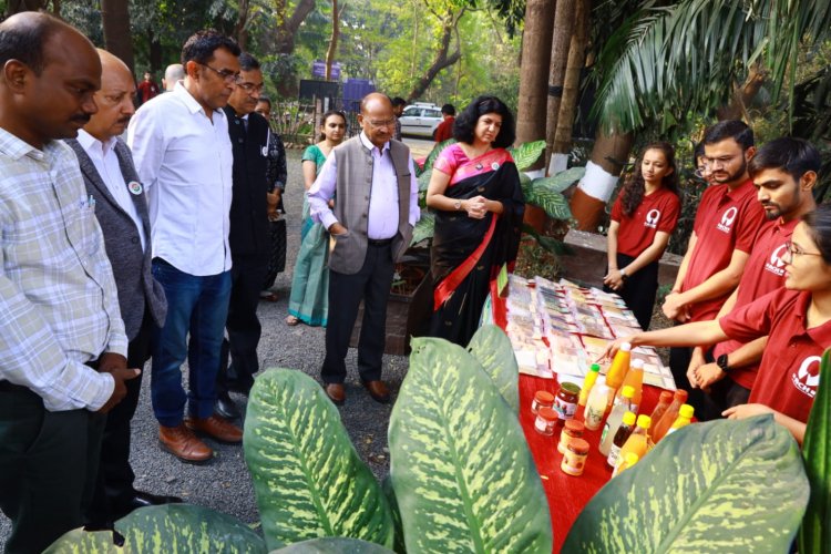 Hon'ble Vice Chancellor Dr. Z. P. Patel inaugurated the Exhibition-cum-Sale on “Horticulture for health and happiness” on January 19, 2024 at ASPEE College of Horticulture, Navsari. 