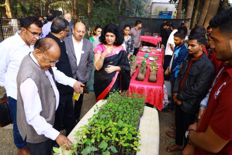 Hon'ble Vice Chancellor Dr. Z. P. Patel inaugurated the Exhibition-cum-Sale on “Horticulture for health and happiness” on January 19, 2024 at ASPEE College of Horticulture, Navsari. 