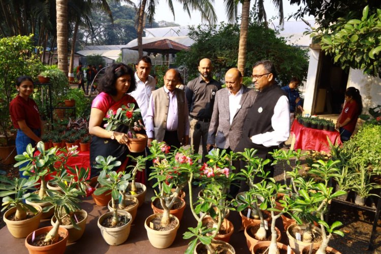 Hon'ble Vice Chancellor Dr. Z. P. Patel inaugurated the Exhibition-cum-Sale on “Horticulture for health and happiness” on January 19, 2024 at ASPEE College of Horticulture, Navsari. 