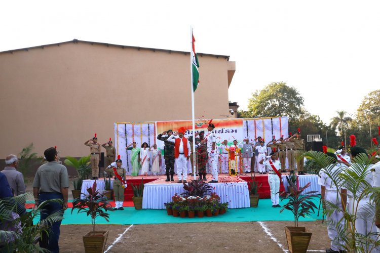 Navsari Agricultural University joyously celebrated the 75th Republic Day in the esteemed presence of the Hon’ble Vice-Chancellor Dr. Z. P. Patel