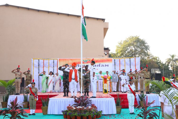 Navsari Agricultural University joyously celebrated the 75th Republic Day in the esteemed presence of the Hon’ble Vice-Chancellor Dr. Z. P. Patel