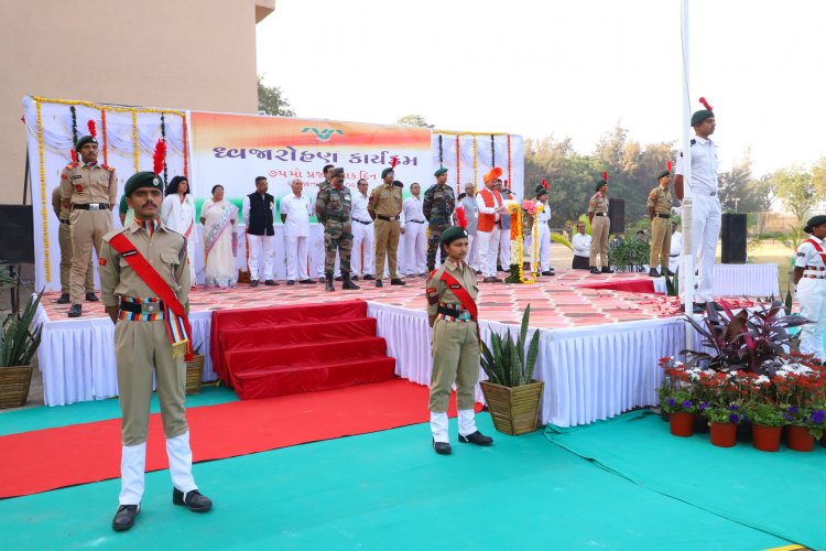 Navsari Agricultural University joyously celebrated the 75th Republic Day in the esteemed presence of the Hon’ble Vice-Chancellor Dr. Z. P. Patel