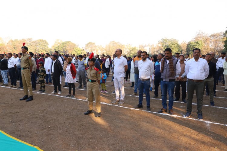 Navsari Agricultural University joyously celebrated the 75th Republic Day in the esteemed presence of the Hon’ble Vice-Chancellor Dr. Z. P. Patel