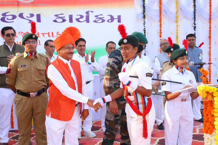 Navsari Agricultural University joyously celebrated the 75th Republic Day in the esteemed presence of the Hon’ble Vice-Chancellor Dr. Z. P. Patel