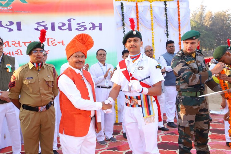 Navsari Agricultural University joyously celebrated the 75th Republic Day in the esteemed presence of the Hon’ble Vice-Chancellor Dr. Z. P. Patel