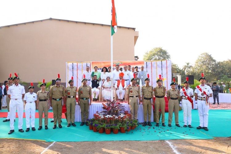 Navsari Agricultural University joyously celebrated the 75th Republic Day in the esteemed presence of the Hon’ble Vice-Chancellor Dr. Z. P. Patel