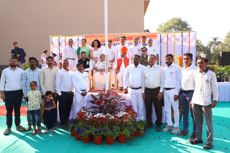 Navsari Agricultural University joyously celebrated the 75th Republic Day in the esteemed presence of the Hon’ble Vice-Chancellor Dr. Z. P. Patel