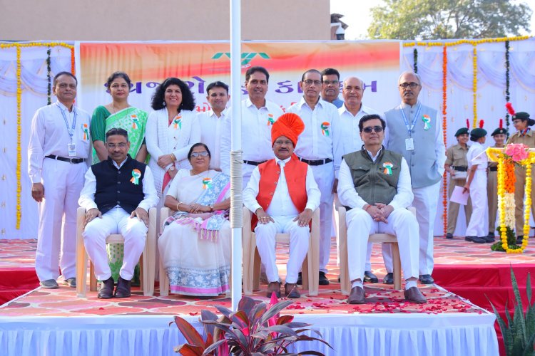 Navsari Agricultural University joyously celebrated the 75th Republic Day in the esteemed presence of the Hon’ble Vice-Chancellor Dr. Z. P. Patel