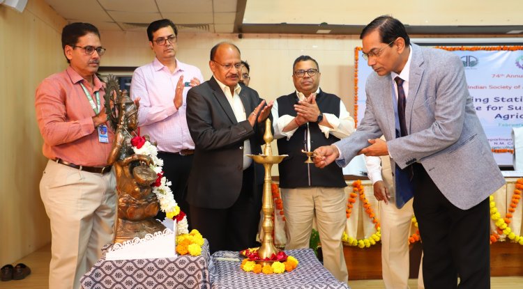 The 74th Annual Conference of the Indian Society of Agricultural Statistics (ISAS) was organized by the Department of Agricultural Statistics, N.M. College of Agriculture, Navsari during February 02 - 04, 2024, under the distinguished chairmanship of Hon’ble Vice-Chancellor Dr. Z. P. Patel.