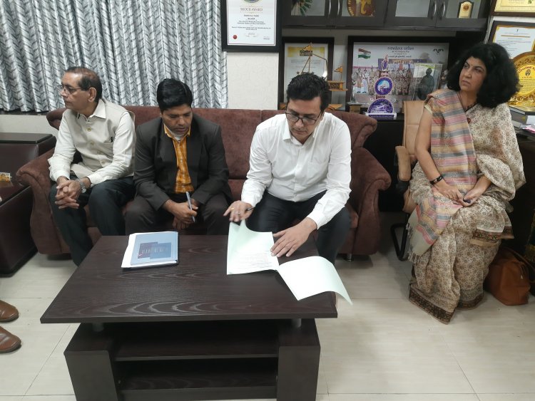 NAU Navsari has signed 1st education based MoU with PM Shri School, Jawahar Navodaya Vidyalaya, Tapi, Gujarat for provision of hands on gardening skill and practical handling of the gardening tools for the students of PM Shri School, Jawahar Navodaya Vidyalaya on January 29, 2024.