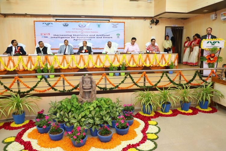 The 74th Annual Conference of the Indian Society of Agricultural Statistics (ISAS) was organized by the Department of Agricultural Statistics, N.M. College of Agriculture, Navsari during February 02 - 04, 2024, under the distinguished chairmanship of Hon’ble Vice-Chancellor Dr. Z. P. Patel.