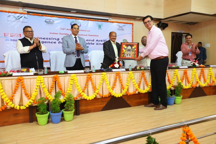 The 74th Annual Conference of the Indian Society of Agricultural Statistics (ISAS) was organized by the Department of Agricultural Statistics, N.M. College of Agriculture, Navsari during February 02 - 04, 2024, under the distinguished chairmanship of Hon’ble Vice-Chancellor Dr. Z. P. Patel.