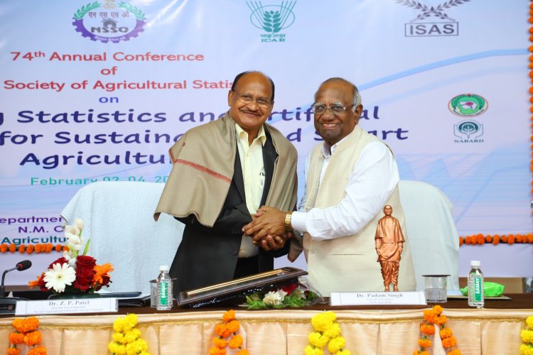 The 74th Annual Conference of the Indian Society of Agricultural Statistics (ISAS) was organized by the Department of Agricultural Statistics, N.M. College of Agriculture, Navsari during February 02 - 04, 2024, under the distinguished chairmanship of Hon’ble Vice-Chancellor Dr. Z. P. Patel.