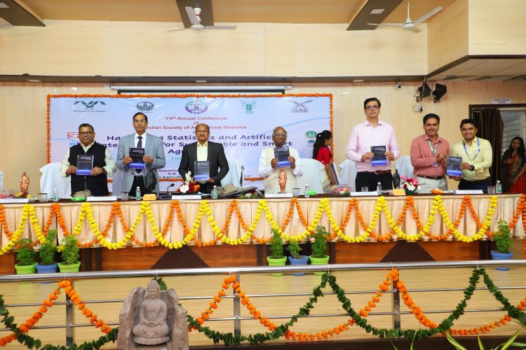 The 74th Annual Conference of the Indian Society of Agricultural Statistics (ISAS) was organized by the Department of Agricultural Statistics, N.M. College of Agriculture, Navsari during February 02 - 04, 2024, under the distinguished chairmanship of Hon’ble Vice-Chancellor Dr. Z. P. Patel.