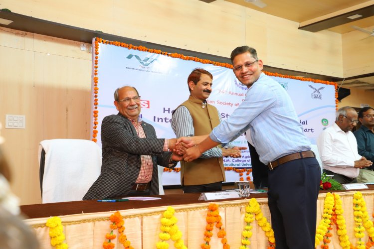 The 74th Annual Conference of the Indian Society of Agricultural Statistics (ISAS) was organized by the Department of Agricultural Statistics, N.M. College of Agriculture, Navsari during February 02 - 04, 2024, under the distinguished chairmanship of Hon’ble Vice-Chancellor Dr. Z. P. Patel.