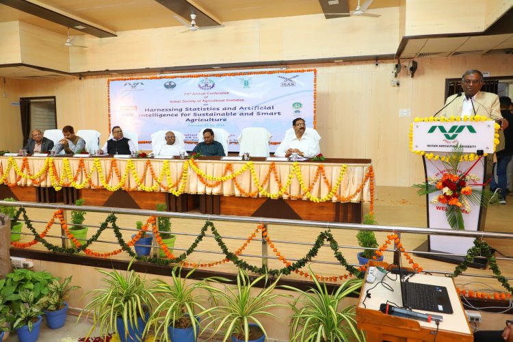 The 74th Annual Conference of the Indian Society of Agricultural Statistics (ISAS) was organized by the Department of Agricultural Statistics, N.M. College of Agriculture, Navsari during February 02 - 04, 2024, under the distinguished chairmanship of Hon’ble Vice-Chancellor Dr. Z. P. Patel.