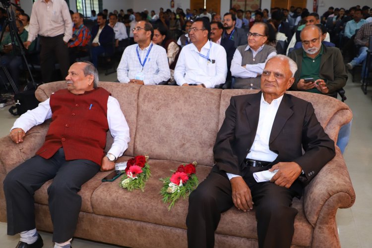 During the inaugural function of the 74th ISAS (Indian Society of Agricultural Statistics) conference held at NAU Navsari from February 02-04, 2024, Hon’ble Vice-Chancellor Dr. Z. P. Patel extended heartfelt felicitations to Dr. N. M. Patel, former principal of B. A. College of Agriculture, AAU, Anand, Gujarat.