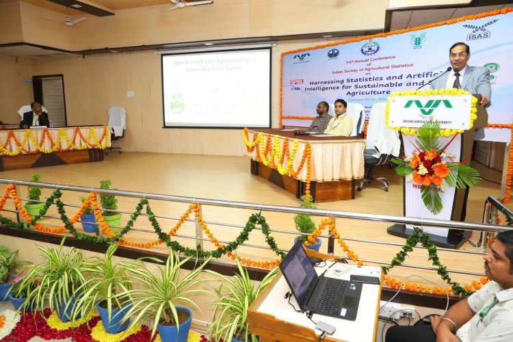 Hon’ble Vice-chancellor Dr. Z. P Patel chaired 2 sessions during the 74th Annual Conference of the Indian Society of Agricultural Statistics (ISAS)