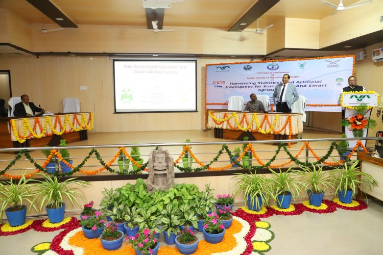 Hon’ble Vice-chancellor Dr. Z. P Patel chaired 2 sessions during the 74th Annual Conference of the Indian Society of Agricultural Statistics (ISAS)