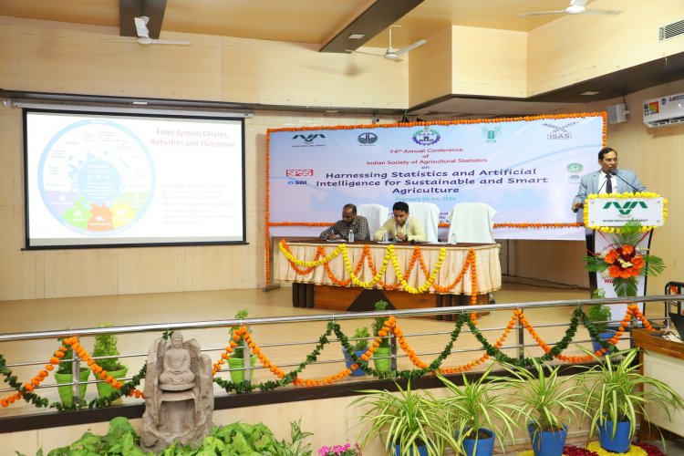 Hon’ble Vice-chancellor Dr. Z. P Patel chaired 2 sessions during the 74th Annual Conference of the Indian Society of Agricultural Statistics (ISAS)