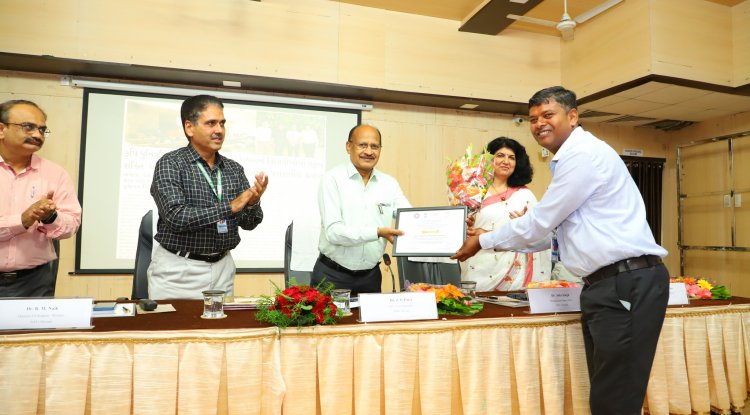 Hon’ble Vice-Chancellor Dr. Z. P. Patel extended his felicitations to Dr. J. M. Vashi and Dr. Sandip Massaye for their remarkable achievement in receiving the esteemed 'Best NSS Officers award at state level' bestowed by the Education Department and State NSS Cell CHE, Government of Gujarat.