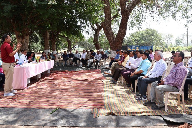 Rubber Plants Corridor was planned and commissioned in Navsari Agricultural University by the Hon’ble Vice-Chancellor Dr. Z. P. Patel on April 02, 2024.