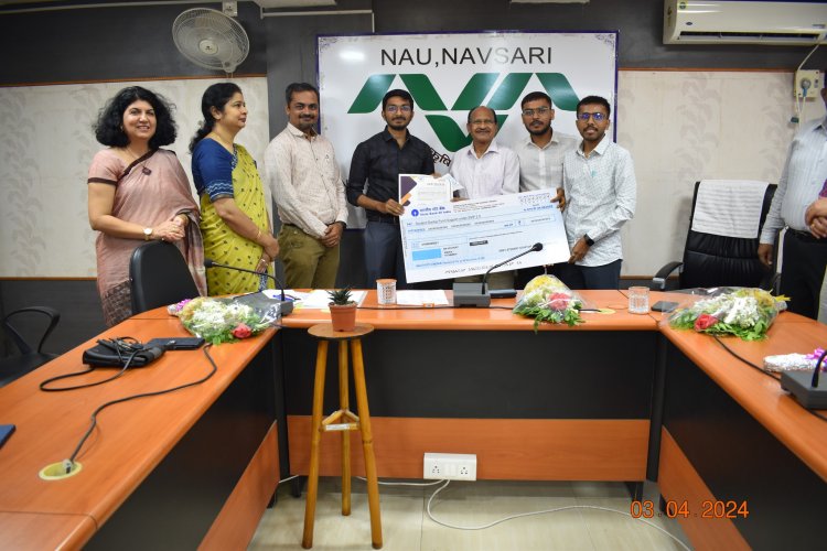 NAU, Navsari has been recognized as a Nodal Centre for the Student Startup and Innovation Policy (SSIP 2.0) by Gujarat Knowledge Society, Directorate of Technical Education, Gandhinagar.