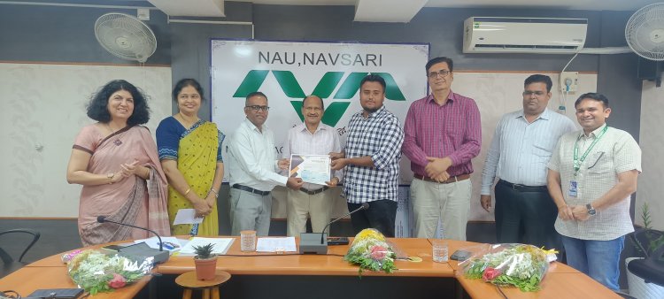 NAU, Navsari has been recognized as a Nodal Centre for the Student Startup and Innovation Policy (SSIP 2.0) by Gujarat Knowledge Society, Directorate of Technical Education, Gandhinagar.