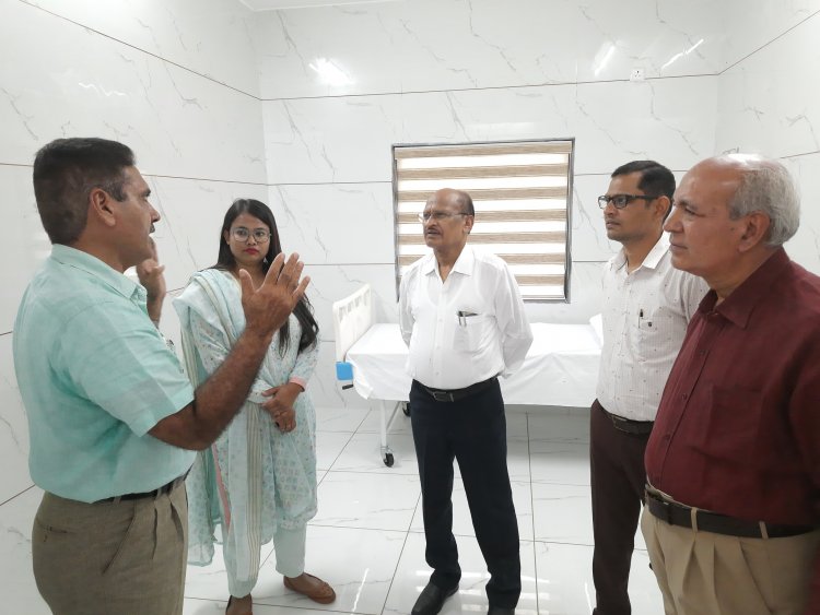 Hon’ble Vice-Chancellor, Dr. Z. P. Patel inaugurated the newly renovated Primary Health Centre (PHC) in the presence of all university officers on March 12, 2024. 