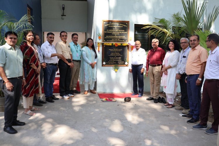 Hon’ble Vice-Chancellor, Dr. Z. P. Patel inaugurated the newly renovated Primary Health Centre (PHC) in the presence of all university officers on March 12, 2024. 