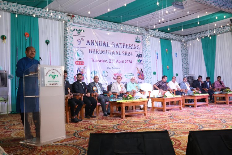 The 9th Annual Gathering of College of Agriculture, Bharuch (Bhrugutaal-2024) was celebrated in the esteemed presence of Hon’ble Vice-Chancellor, Dr. Z. P. Patel as President; 