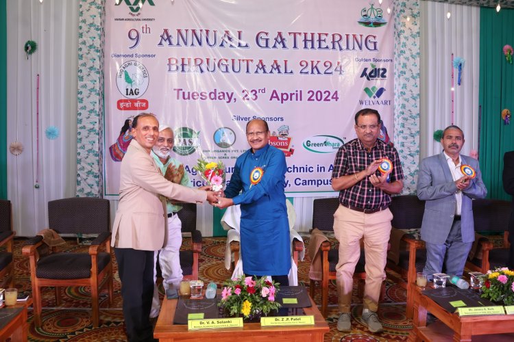 The 9th Annual Gathering of College of Agriculture, Bharuch (Bhrugutaal-2024) was celebrated in the esteemed presence of Hon’ble Vice-Chancellor, Dr. Z. P. Patel as President; 