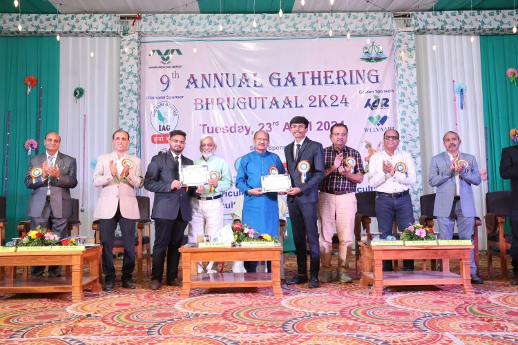 The 9th Annual Gathering of College of Agriculture, Bharuch (Bhrugutaal-2024) was celebrated in the esteemed presence of Hon’ble Vice-Chancellor, Dr. Z. P. Patel as President; 