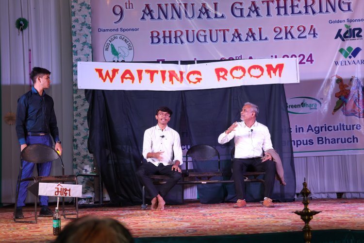 The 9th Annual Gathering of College of Agriculture, Bharuch (Bhrugutaal-2024) was celebrated in the esteemed presence of Hon’ble Vice-Chancellor, Dr. Z. P. Patel as President; 