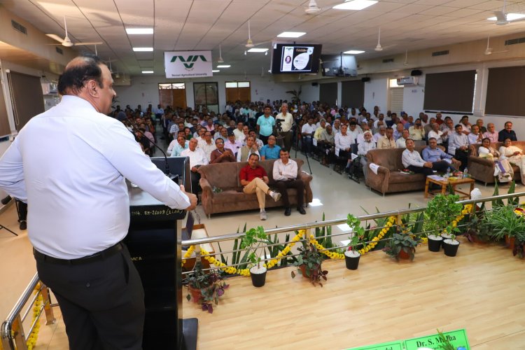 Navsari Agricultural University celebrated its Foundation Day (20th year of Establishment) along with the 60th Diamond Jubilee Year of N. M. College of Agriculture, Navsari on May 01, 2024