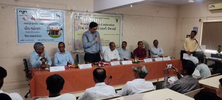 NAU, Navsari celebrated ‘World Bee Day’ on May 20, 2024, in the esteemed presence of Hon’ble Vice-Chancellor Dr. Z. P. Patel as the President of function