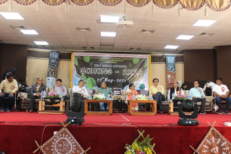 College of Agriculture and Polytechnic in Agriculture, Waghai celebrated Eighth Annual Gathering 'SOHONG-2024' on May 22, 2024 in the gracious presence of Hon'ble Vice-Chancellor Dr. Z. P. Patel as the President of function