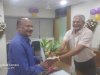 On behalf of NAU Navsari, Hon'ble Vice-Chancellor Dr. Z. P. Patel extended heartfelt congratulations to Dr. P. M. Vaghasia, Director of Horticulture, Government of Gujarat, on his retirement.