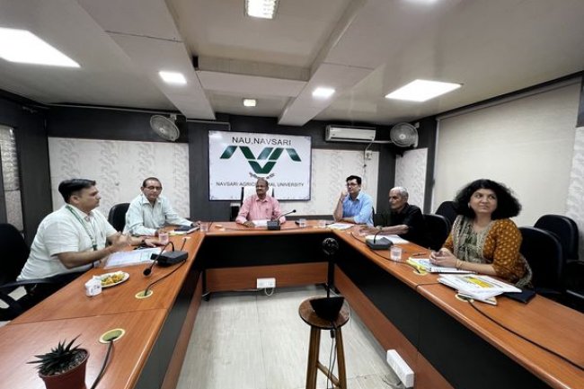 Hon’ble Vice-Chancellor Dr. Z. P. Patel chaired the 25th Finance committee Meeting of Navsari Agricultural University organized by Office of The Comptroller, on May 27, 2024.