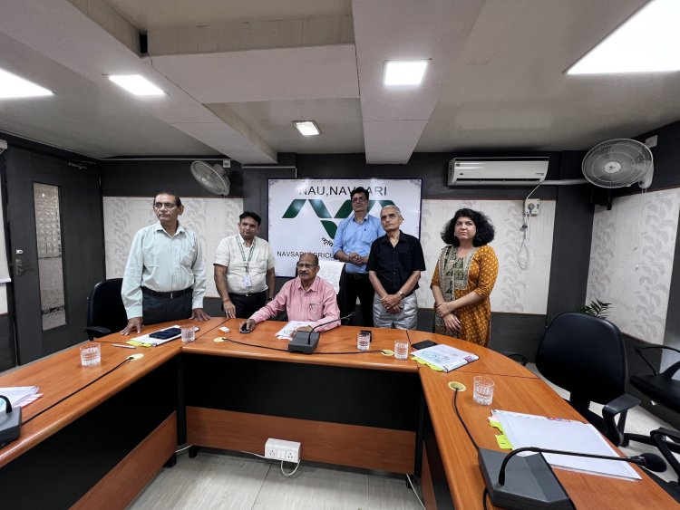 Hon’ble Vice-Chancellor Dr. Z. P. Patel chaired the 25th Finance committee Meeting of Navsari Agricultural University organized by Office of The Comptroller, on May 27, 2024.